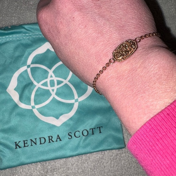 Kendra Scott • Elaina Adjustable Bracelet • Rose Gold Drusy - Picture 4 of 7